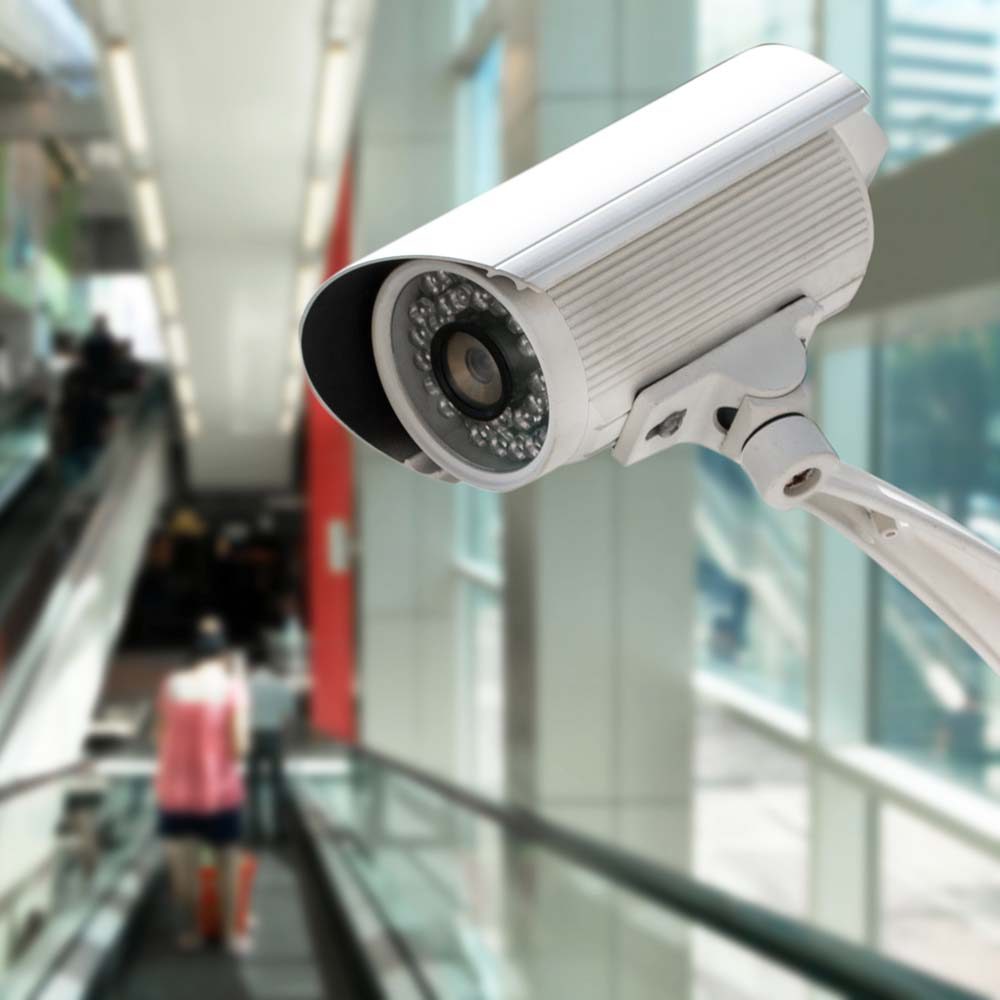 CCTV system security in the shopping mall